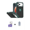 MARSİLYAN™- iPhone 17 Pro Max Kılıf Yörünge Çizgi - Siyah Joko Magic 5D Cam + Bilvis Titan Kamera Lens - GS