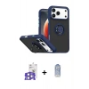 MARSİLYAN™- iPhone 17 Pro Max Kılıf Yörünge Çizgi - Siyah Joko Magic 5D Cam + Bilvis Titan Kamera Lens - GS