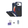 MARSİLYAN™- iPhone 17 Pro Max Kılıf Yörünge Çizgi - Siyah Joko Magic 5D Cam + Bilvis Titan Kamera Lens - LT