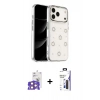 MARSİLYAN™- iPhone 17 Pro Max Kılıf Yörünge Form - Siyah Bilvis 3X AR Hayalet Cam Ekran Koruyucu + Bilvis Titan Kamera Lens - TU