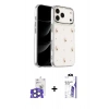 MARSİLYAN™- iPhone 17 Pro Max Kılıf Yörünge Form - Siyah Bilvis 3X AR HD Cam Ekran Koruyucu + Bilvis Titan Kamera Lens - NLGY