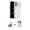 MARSİLYAN™- iPhone 17 Pro Max Kılıf Yörünge Form - Siyah Bilvis 5in1 3D Magic Cam Ekran Koruyucu + Bilvis Titan Kamera Lens - NLGY