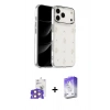 MARSİLYAN™- iPhone 17 Pro Max Kılıf Yörünge Form - Siyah Bilvis 5in1 3D Magic Cam Ekran Koruyucu + Bilvis Titan Kamera Lens - TU