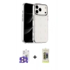 MARSİLYAN™- iPhone 17 Pro Max Kılıf Yörünge Form - Siyah Joko Magic 5D Hayalet Cam + Turuncu Bilvis Titan Kamera Lens