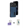 MARSİLYAN™- iPhone 17 Pro Max Kılıf Yörünge Işık Serisi - Şeffaf Pasifik Cam Ekran Koruyucu + Bilvis Titan Kamera Lens - GS