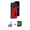 MARSİLYAN™- iPhone 17 Pro Max Kılıf Yörünge Işık Serisi - Siyah 360 Mat Full Body Arka Koruyucu + Bilvis Titan Kamera Lens - NLGY