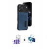 MARSİLYAN™- iPhone 17 Pro Max Kılıf Yörünge Işık Serisi - Siyah 3D Antistatik Seramik Nano Ekran Koruyucu + Bilvis Titan Kamera Lens - GS