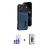MARSİLYAN™- iPhone 17 Pro Max Kılıf Yörünge Işık Serisi - Siyah Bilvis 3D Cam Ekran Koruyucu + Bilvis Titan Kamera Lens - GS