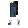 MARSİLYAN™- iPhone 17 Pro Max Kılıf Yörünge Işık Serisi - Siyah Bilvis 3D Cam Ekran Koruyucu + Bilvis Titan Kamera Lens - LT