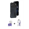 MARSİLYAN™- iPhone 17 Pro Max Kılıf Yörünge Işık Serisi - Siyah Bilvis 3X AR HD Cam Ekran Koruyucu + Bilvis Titan Kamera Lens - LT