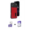 MARSİLYAN™- iPhone 17 Pro Max Kılıf Yörünge Işık Serisi - Siyah Bilvis 5in1 3D Magic Cam Ekran Koruyucu + Natural Grey Bilvis Titan Kamera Lens