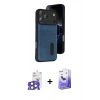 MARSİLYAN™- iPhone 17 Pro Max Kılıf Yörünge Işık Serisi - Siyah Bilvis 5in1 5D Magic Hayalet Cam Ekran Koruyucu + Bilvis Titan Kamera Lens - NLGY