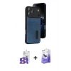 MARSİLYAN™- iPhone 17 Pro Max Kılıf Yörünge Işık Serisi - Siyah Bilvis 5in1 5D Magic Hayalet Cam Ekran Koruyucu + Bilvis Titan Kamera Lens - TU