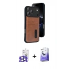 MARSİLYAN™- iPhone 17 Pro Max Kılıf Yörünge Işık Serisi - Siyah Bilvis 5in1 5D Magic Hayalet Cam Ekran Koruyucu + Bilvis Titan Kamera Lens - NLGY