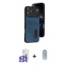 MARSİLYAN™- iPhone 17 Pro Max Kılıf Yörünge Işık Serisi - Siyah Joko Magic 5D Cam + Bilvis Titan Kamera Lens - GS