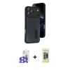 MARSİLYAN™- iPhone 17 Pro Max Kılıf Yörünge Işık Serisi - Siyah Joko Magic 5D Hayalet Cam + Bilvis Titan Kamera Lens - GS