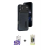 MARSİLYAN™- iPhone 17 Pro Max Kılıf Yörünge Işık Serisi - Siyah Joko Magic 5D Hayalet Cam + Bilvis Titan Kamera Lens - TU