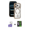 MARSİLYAN™- iPhone 17 Pro Max Kılıf Zirve Doku Prime - Şeffaf 360 Full Body Arka Koruyucu + Bilvis Titan Kamera Lens - GS