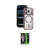 MARSİLYAN™- iPhone 17 Pro Max Kılıf Zirve Doku Prime - Siyah 360 Mat Full Body Arka Koruyucu