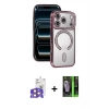 MARSİLYAN™- iPhone 17 Pro Max Kılıf Zirve Doku Prime - Siyah 360 Mat Full Body Arka Koruyucu + Bilvis Titan Kamera Lens - TU