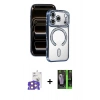 MARSİLYAN™- iPhone 17 Pro Max Kılıf Zirve Doku Prime - Siyah 360 Mat Full Body Arka Koruyucu + Bilvis Titan Kamera Lens - TU