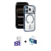MARSİLYAN™- iPhone 17 Pro Max Kılıf Zirve Doku Prime - Siyah 3D Antistatik Seramik Nano Ekran Koruyucu + Bilvis Titan Kamera Lens - LT