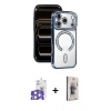 MARSİLYAN™- iPhone 17 Pro Max Kılıf Zirve Doku Prime - Siyah Bilvis 3D Cam Ekran Koruyucu + Bilvis Titan Kamera Lens - GS