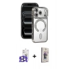 MARSİLYAN™- iPhone 17 Pro Max Kılıf Zirve Doku Prime - Siyah Bilvis 3D Cam Ekran Koruyucu + Bilvis Titan Kamera Lens - NLGY