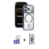 MARSİLYAN™- iPhone 17 Pro Max Kılıf Zirve Doku Prime - Siyah Bilvis 3D Cam Ekran Koruyucu + Bilvis Titan Kamera Lens - TU