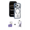 MARSİLYAN™- iPhone 17 Pro Max Kılıf Zirve Doku Prime - Siyah Bilvis 3X AR Hayalet Cam Ekran Koruyucu + Bilvis Titan Kamera Lens - NLGY