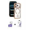 MARSİLYAN™- iPhone 17 Pro Max Kılıf Zirve Doku Prime - Siyah Bilvis 3X AR HD Cam Ekran Koruyucu + Bilvis Titan Kamera Lens - GS