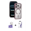 MARSİLYAN™- iPhone 17 Pro Max Kılıf Zirve Doku Prime - Siyah Bilvis 3X AR HD Cam Ekran Koruyucu + Bilvis Titan Kamera Lens - GS
