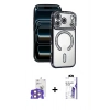 MARSİLYAN™- iPhone 17 Pro Max Kılıf Zirve Doku Prime - Siyah Bilvis 3X AR HD Cam Ekran Koruyucu + Bilvis Titan Kamera Lens - TU