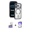 MARSİLYAN™- iPhone 17 Pro Max Kılıf Zirve Doku Prime - Siyah Bilvis 5in1 3D Magic Cam Ekran Koruyucu + Bilvis Titan Kamera Lens - TU