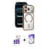 MARSİLYAN™- iPhone 17 Pro Max Kılıf Zirve Doku Prime - Siyah Bilvis 5in1 3D Magic Cam Ekran Koruyucu + Bilvis Titan Kamera Lens - TU
