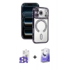 MARSİLYAN™- iPhone 17 Pro Max Kılıf Zirve Doku Prime - Siyah Bilvis 5in1 5D Magic Hayalet Cam Ekran Koruyucu + Bilvis Titan Kamera Lens - GS