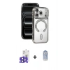 MARSİLYAN™- iPhone 17 Pro Max Kılıf Zirve Doku Prime - Siyah Joko Magic 5D Cam + Bilvis Titan Kamera Lens - LT