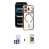 MARSİLYAN™- iPhone 17 Pro Max Kılıf Zirve Doku Prime - Siyah Joko Magic 5D Hayalet Cam + Bilvis Titan Kamera Lens - NLGY