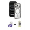 MARSİLYAN™- iPhone 17 Pro Max Kılıf Zirve Doku Prime - Siyah Joko Magic 5D Hayalet Cam + Bilvis Titan Kamera Lens - GS