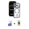MARSİLYAN™- iPhone 17 Pro Max Kılıf Zirve Doku Prime - Siyah Joko Magic 5D Hayalet Cam + Lacivert Bilvis Titan Kamera Lens