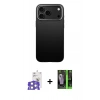 MARSİLYAN™- iPhone 17 Pro Max Kılıf Zirve Modern Prime - Şeffaf 360 Full Body Arka Koruyucu + Bilvis Titan Kamera Lens - GS