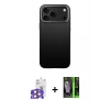 MARSİLYAN™- iPhone 17 Pro Max Kılıf Zirve Modern Prime - Siyah 360 Mat Full Body Arka Koruyucu + Bilvis Titan Kamera Lens - TU