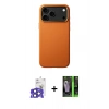 MARSİLYAN™- iPhone 17 Pro Max Kılıf Zirve Modern Prime - Siyah 360 Mat Full Body Arka Koruyucu + Bilvis Titan Kamera Lens - LT