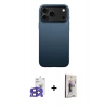 MARSİLYAN™- iPhone 17 Pro Max Kılıf Zirve Modern Prime - Siyah Bilvis 3D Cam Ekran Koruyucu + Bilvis Titan Kamera Lens - LT