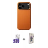 MARSİLYAN™- iPhone 17 Pro Max Kılıf Zirve Modern Prime - Siyah Bilvis 3D Cam Ekran Koruyucu + Bilvis Titan Kamera Lens - TU