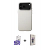 MARSİLYAN™- iPhone 17 Pro Max Kılıf Zirve Modern Prime - Siyah Bilvis 3D Cam Ekran Koruyucu + Bilvis Titan Kamera Lens - LT