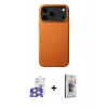 MARSİLYAN™- iPhone 17 Pro Max Kılıf Zirve Modern Prime - Siyah Bilvis 3D Cam Ekran Koruyucu + Bilvis Titan Kamera Lens - GS