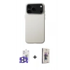 MARSİLYAN™- iPhone 17 Pro Max Kılıf Zirve Modern Prime - Siyah Bilvis 3D Cam Ekran Koruyucu + Bilvis Titan Kamera Lens - NLGY