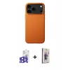 MARSİLYAN™- iPhone 17 Pro Max Kılıf Zirve Modern Prime - Siyah Bilvis 3D Cam Ekran Koruyucu + Bilvis Titan Kamera Lens - LT