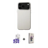 MARSİLYAN™- iPhone 17 Pro Max Kılıf Zirve Modern Prime - Siyah Bilvis 3D Cam Ekran Koruyucu + Bilvis Titan Kamera Lens - GS